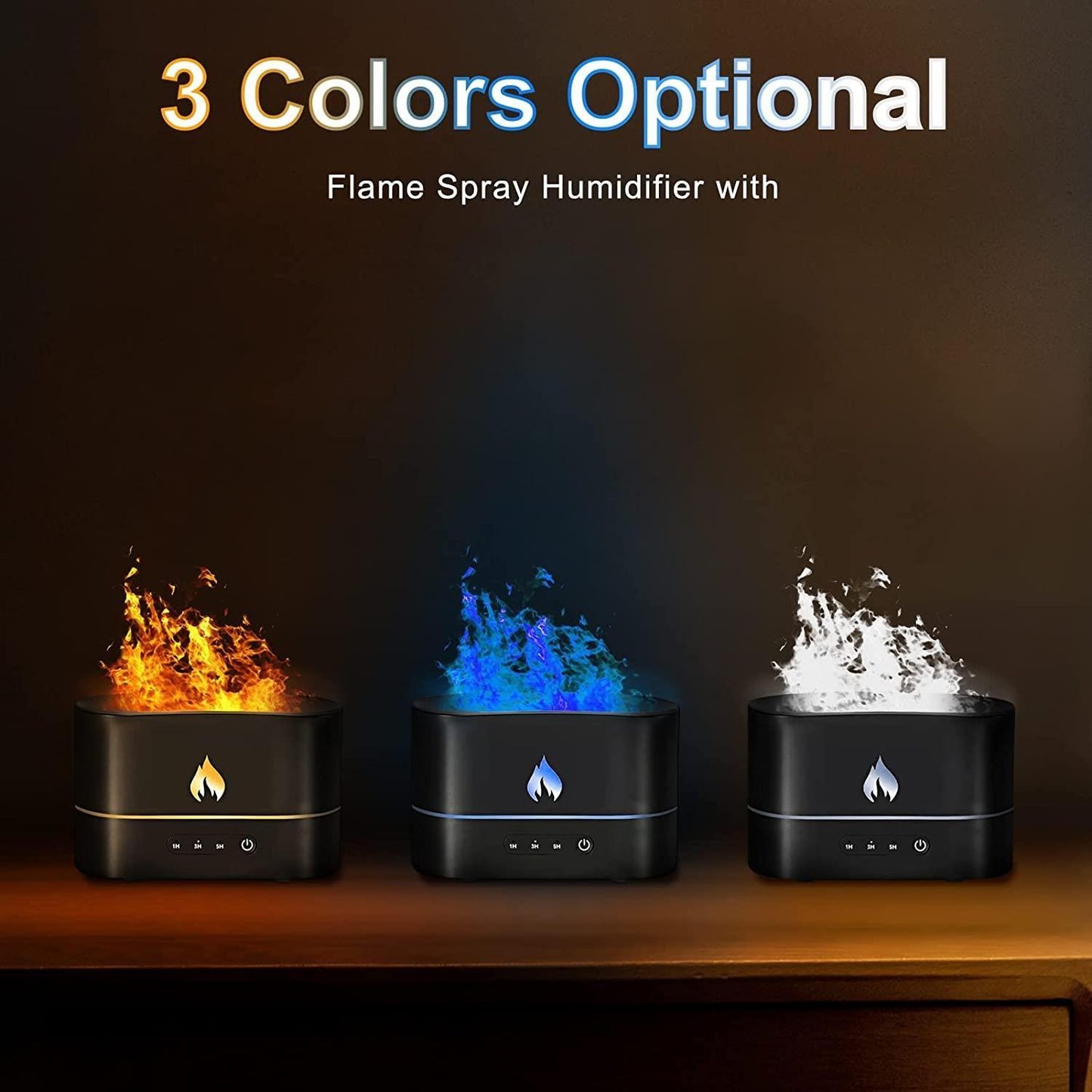 3D Flame Aroma Air Humidifier - Glowbay