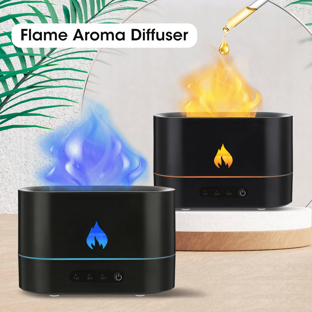 3D Flame Aroma Air Humidifier - Glowbay