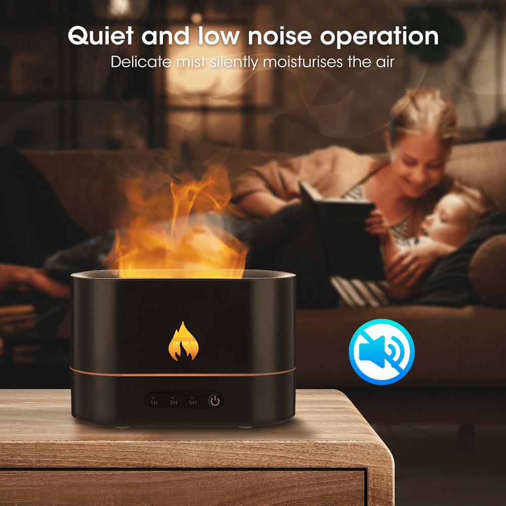 3D Flame Aroma Air Humidifier - Glowbay